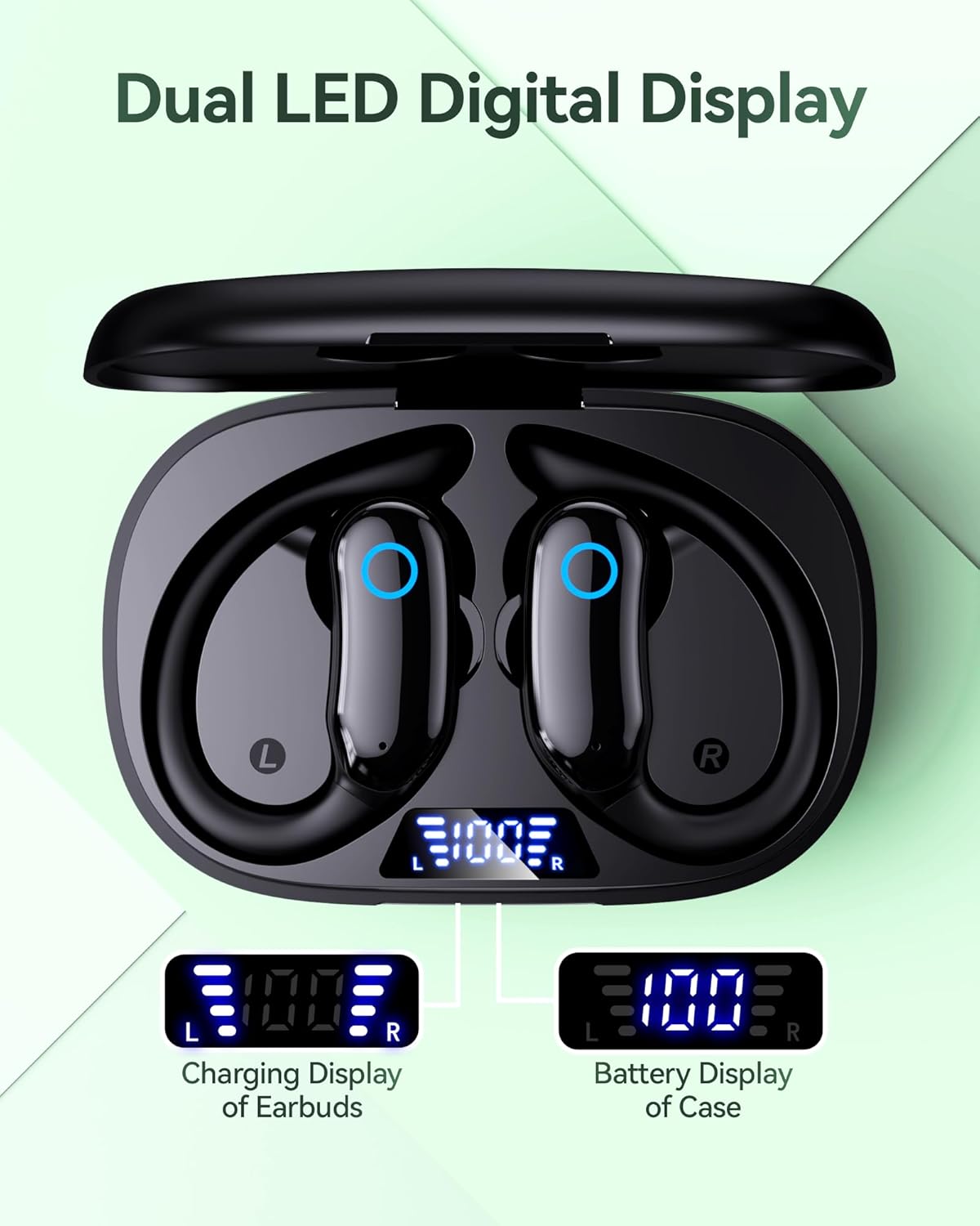 GNMN Active Noise Cancelling Ear Buds Wireless Earbuds