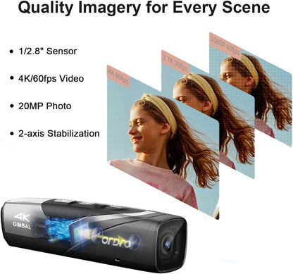 ORDRO EP8 4K 60FPS Head-Mounted 
