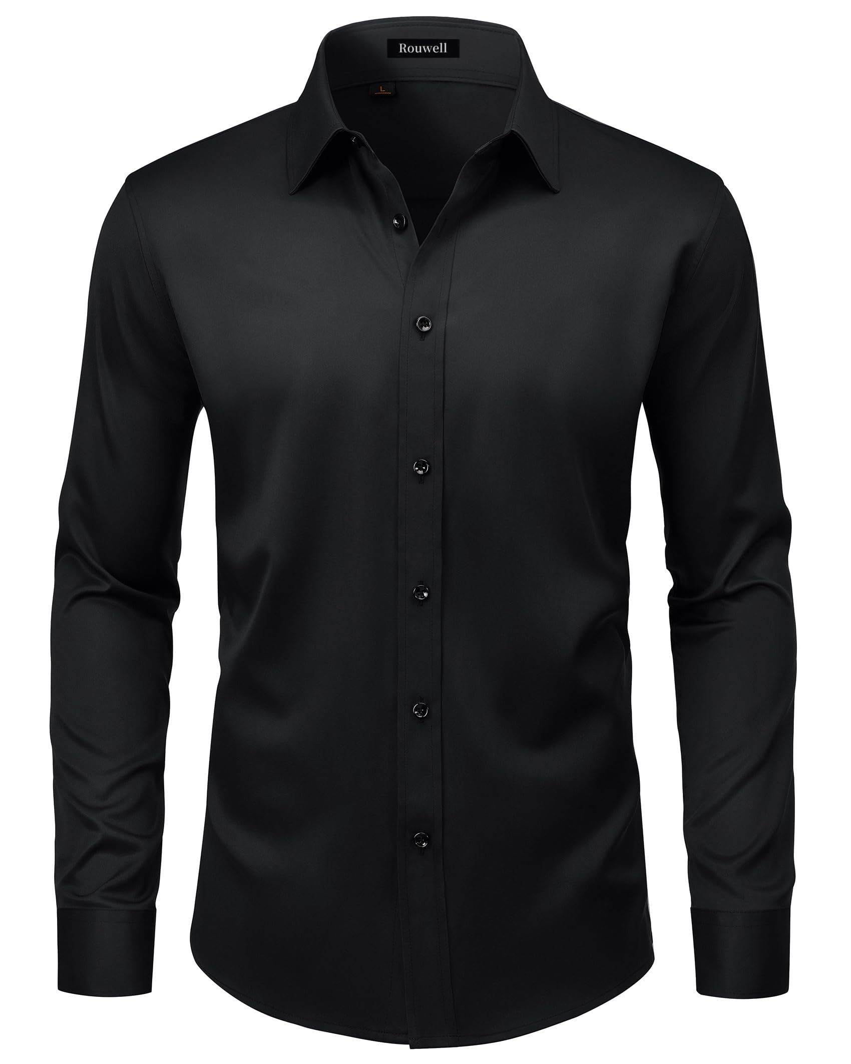 Qizue Men’s Regular Fit Long Sleeve Button Down Dress Shirt
