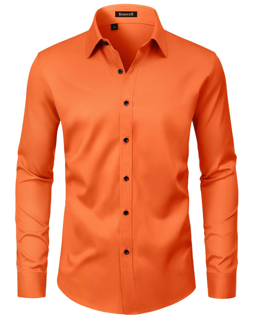 Qizue Men’s Regular Fit Long Sleeve Button Down Dress Shirt