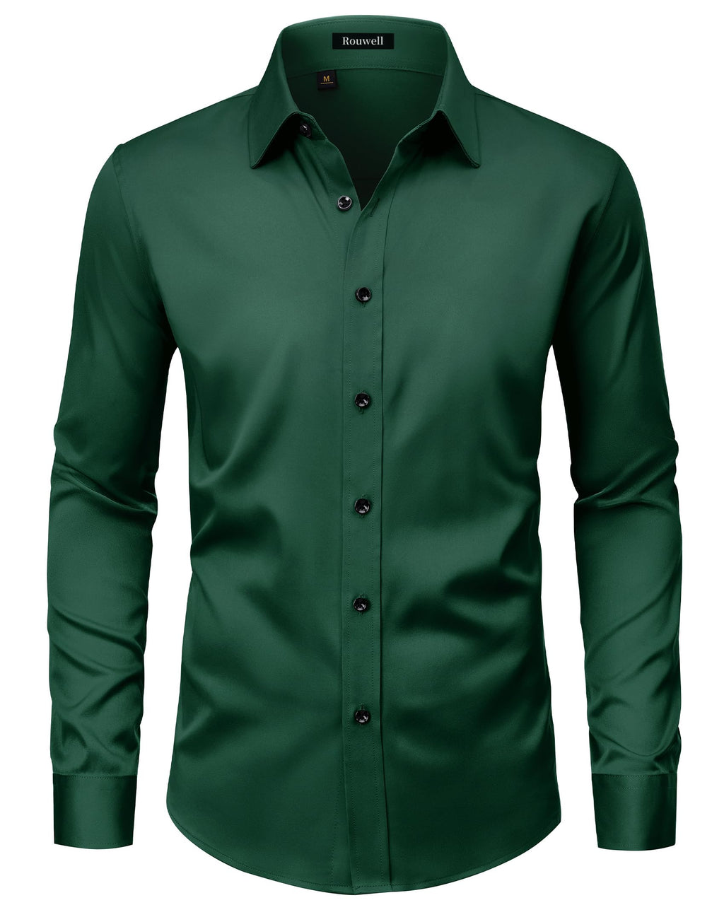 Qizue Men’s Regular Fit Long Sleeve Button Down Dress Shirt