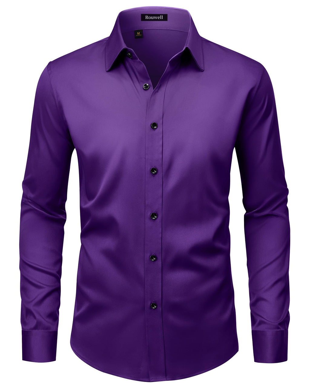Qizue Men’s Regular Fit Long Sleeve Button Down Dress Shirt