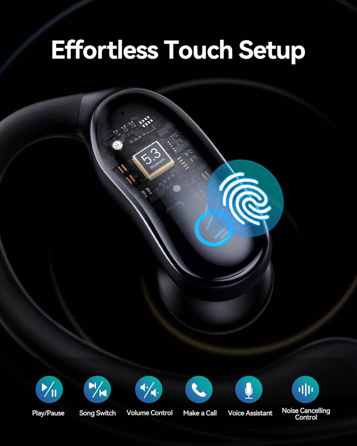 GNMN Active Noise Cancelling Ear Buds Wireless Earbuds