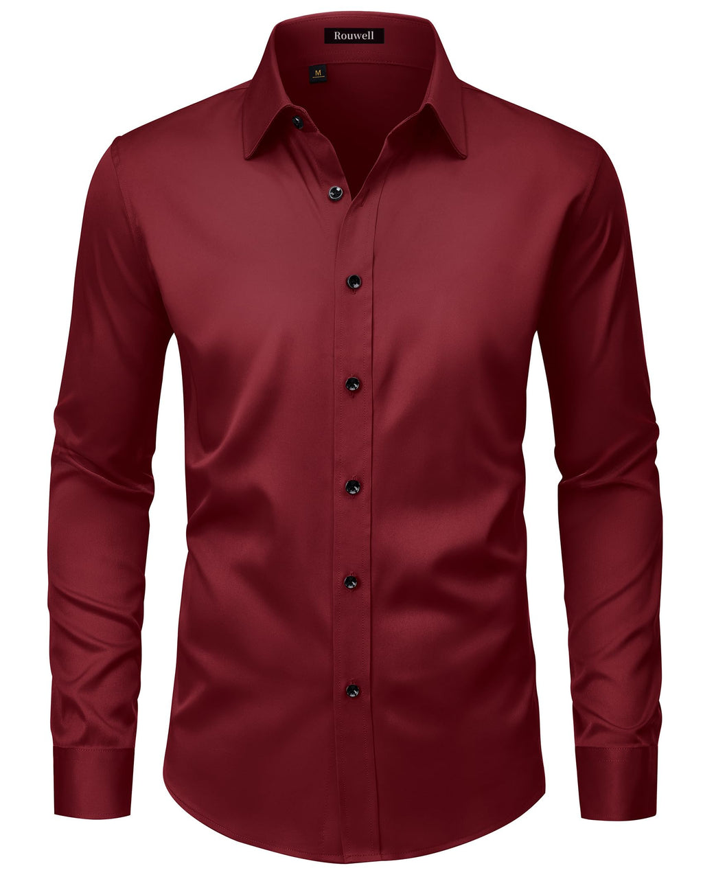 Qizue Men’s Regular Fit Long Sleeve Button Down Dress Shirt