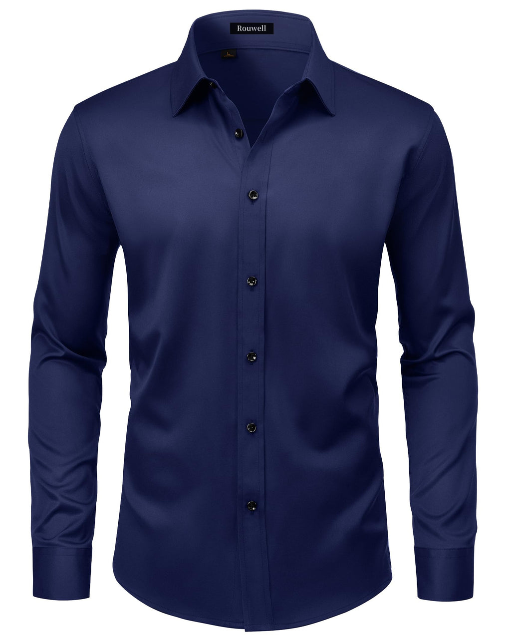 Qizue Men’s Regular Fit Long Sleeve Button Down Dress Shirt